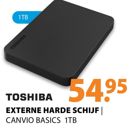 Toshiba   portable harde schijf folder aanbieding bij  Expert - details