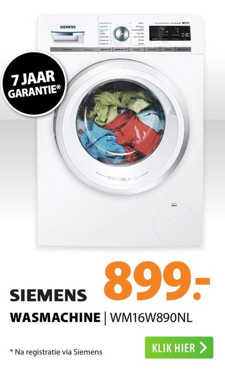 Siemens   wasmachine folder aanbieding bij  Expert - details