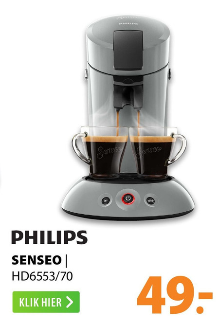 Philips   koffiepadmachine folder aanbieding bij  Expert - details