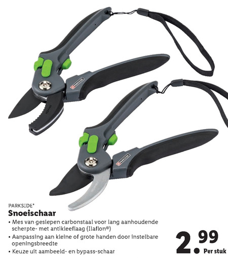 Parkside   snoeischaar folder aanbieding bij  Lidl - details