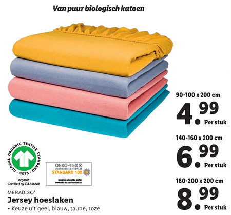 Meradiso   hoeslaken folder aanbieding bij  Lidl - details