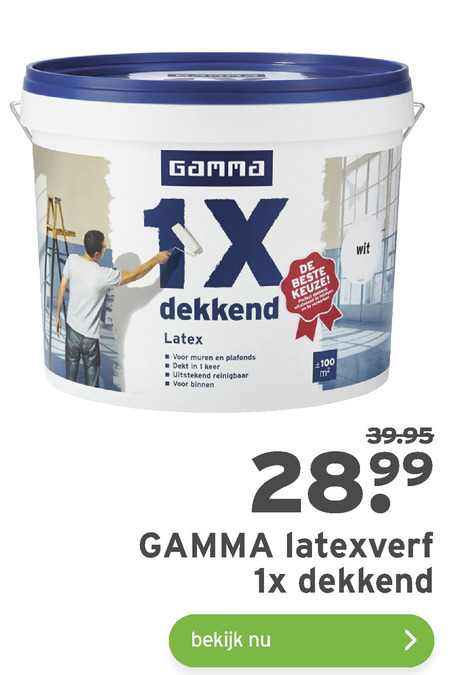 Gamma Huismerk   latex folder aanbieding bij  Gamma - details