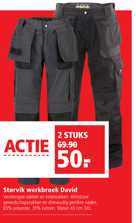 Storvik   werkbroek folder aanbieding bij  Welkoop - details