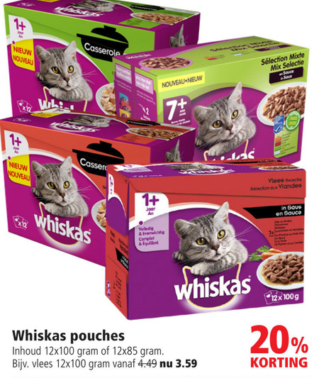 Whiskas   kattenvoer folder aanbieding bij  Welkoop - details