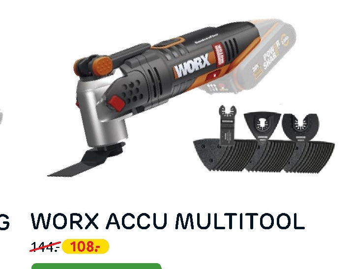 Worx   multitool folder aanbieding bij  Praxis - details