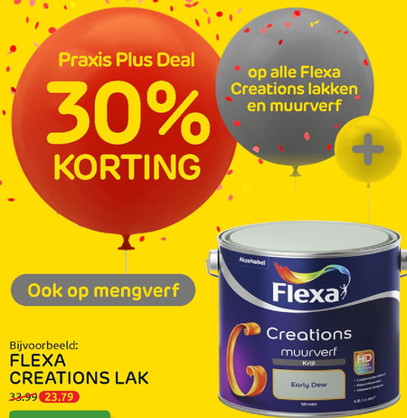 Flexa   lak folder aanbieding bij  Praxis - details