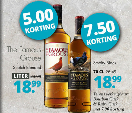 Famous Grouse   whisky folder aanbieding bij  Mitra - details