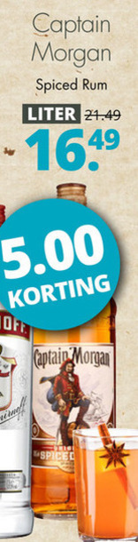 Captain Morgan   rum folder aanbieding bij  Mitra - details