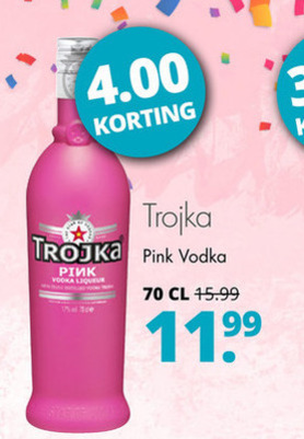 Trojka   likeur folder aanbieding bij  Mitra - details