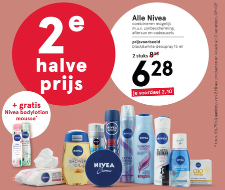 Nivea   douchegel, deodorant folder aanbieding bij  Etos - details