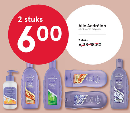 Andrelon   shampoo, haarmousse folder aanbieding bij  Etos - details