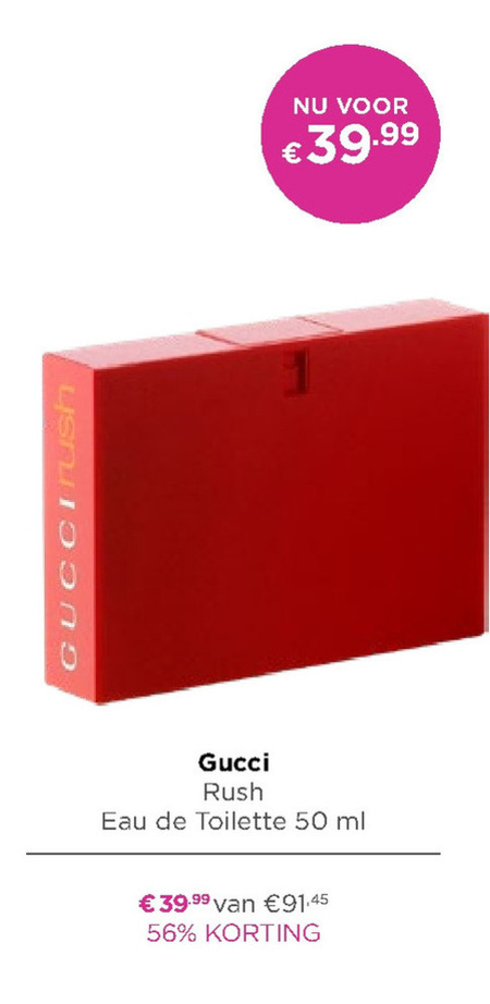 Gucci   eau de toilette folder aanbieding bij  Ici Paris XL - details