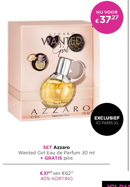 Azarro   parfum geschenkset folder aanbieding bij  Ici Paris XL - details