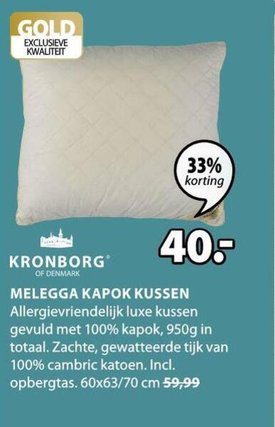 Kronborg   dekbed folder aanbieding bij  Jysk - details