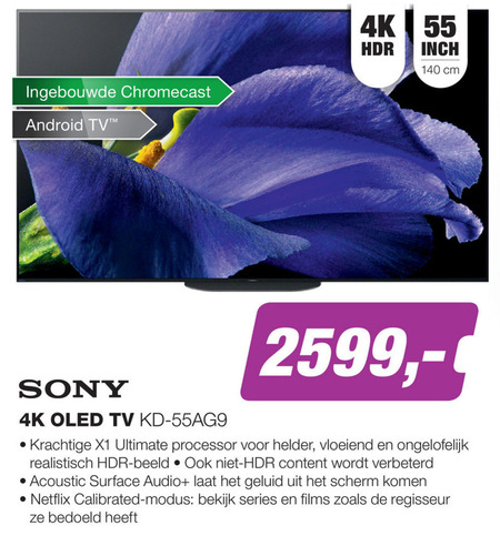 Sony   oled televisie, 4k ultrahd televisies folder aanbieding bij  EP Electronic Partner - details