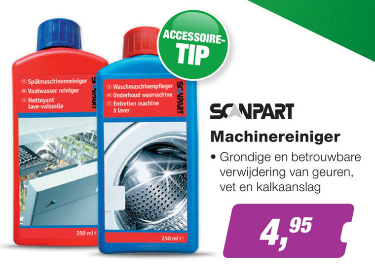 Scanpart   wasmachinereiniger, vaatwasmachinereiniger folder aanbieding bij  EP Electronic Partner - details