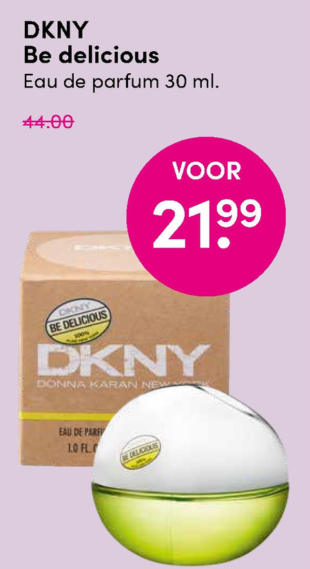 DKNY   eau de parfum folder aanbieding bij  D.I.O. Drogist - details