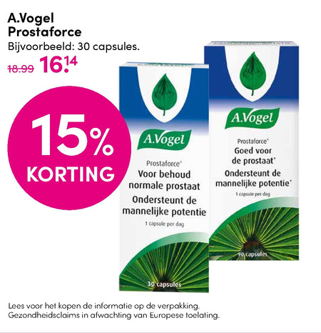 A Vogel   voedingssupplement folder aanbieding bij  D.I.O. Drogist - details