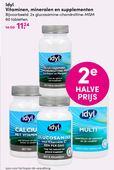 Idyl   voedingssupplement, multivitaminen folder aanbieding bij  D.I.O. Drogist - details