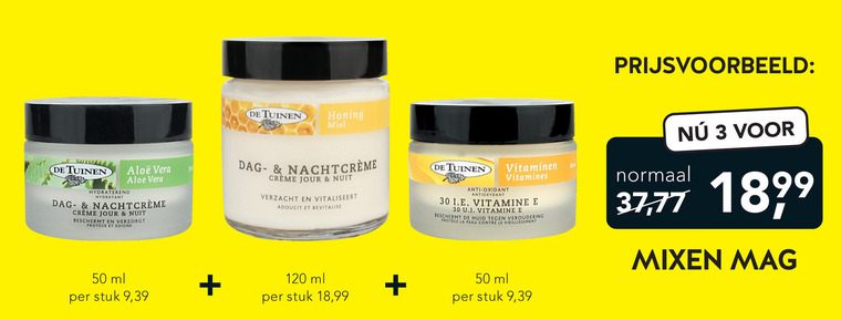 De Tuinen Huismerk   dagcreme, nachtcreme folder aanbieding bij  Holland & Barrett - details