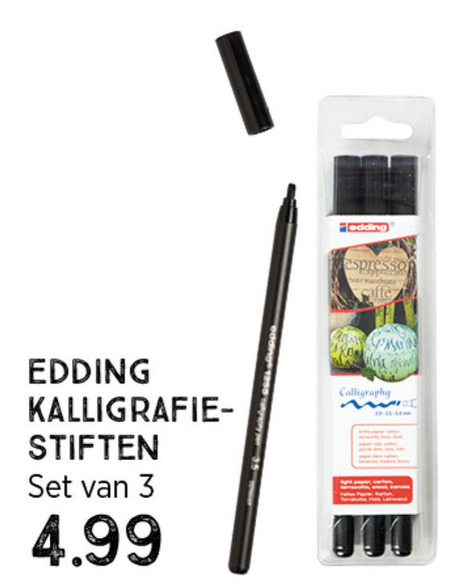 Edding   kalligrafeerset folder aanbieding bij  Xenos - details