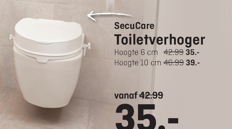 SecuCare   toiletverhoger folder aanbieding bij  Multimate - details