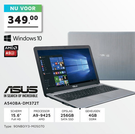 Asus   notebook folder aanbieding bij  Informatique - details