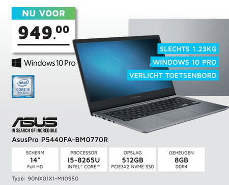 Asus   notebook folder aanbieding bij  Informatique - details