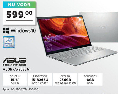 Asus   notebook folder aanbieding bij  Informatique - details