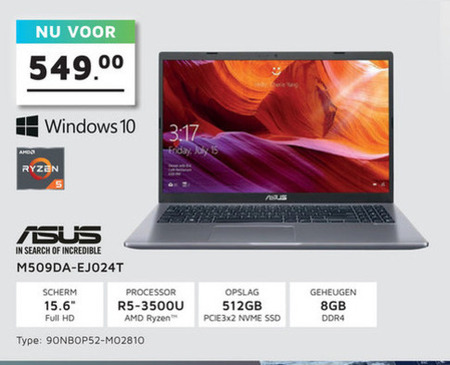 Asus   notebook folder aanbieding bij  Informatique - details