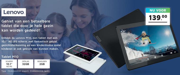 Lenovo   tablet folder aanbieding bij  Informatique - details