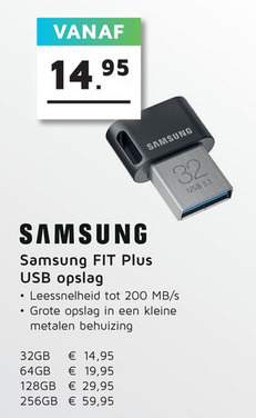 Samsung   usb stick folder aanbieding bij  Informatique - details