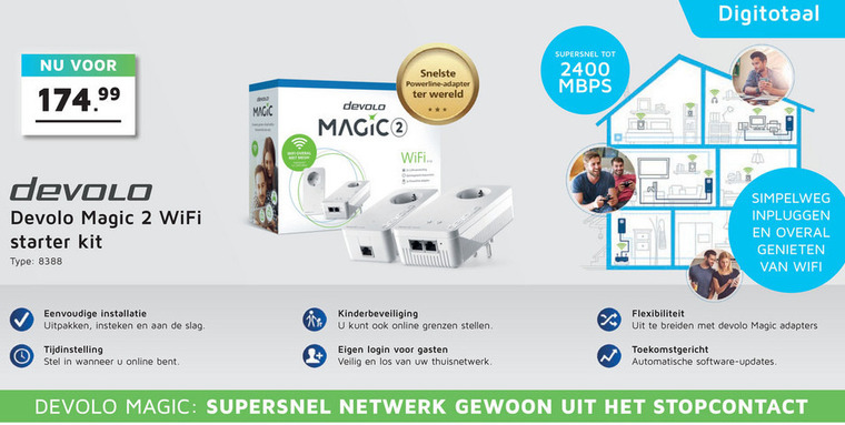 Devolo   wireless range extender folder aanbieding bij  Informatique - details