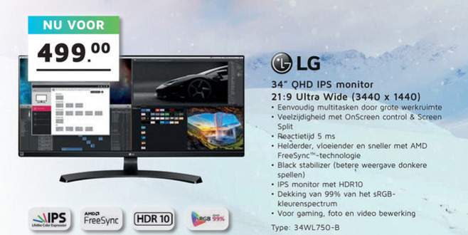 LG   monitor folder aanbieding bij  Informatique - details