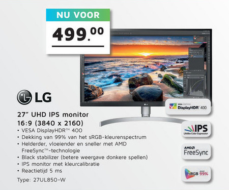 LG   monitor folder aanbieding bij  Informatique - details