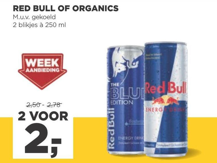 Red Bull   energiedrank, frisdrank folder aanbieding bij  Jumbo - details