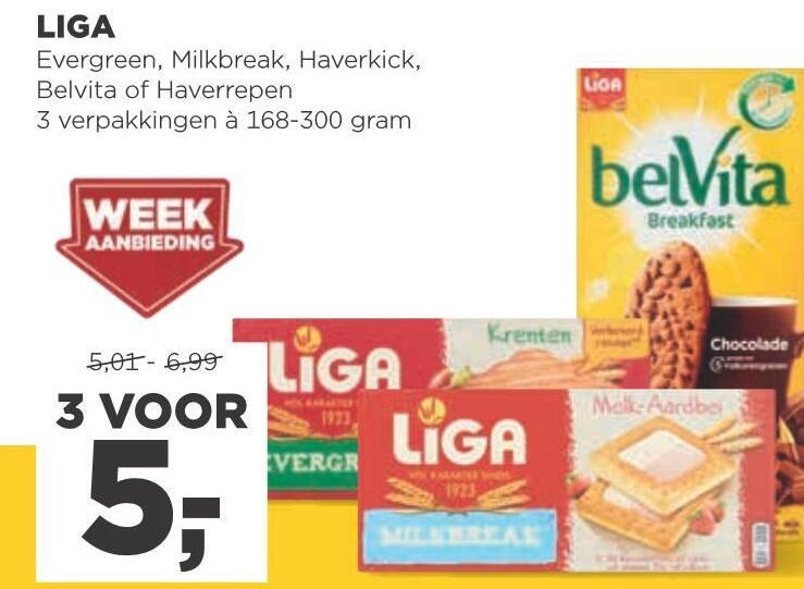 Liga   melkbiscuit, fruitbiscuit folder aanbieding bij  Jumbo - details