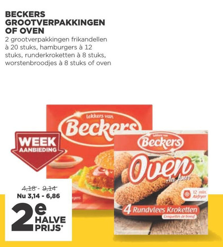 Beckers   kroket, snack folder aanbieding bij  Jumbo - details