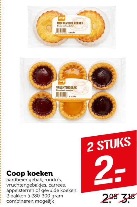 Coop Huismerk   koek, gevulde koeken folder aanbieding bij  Coop - details