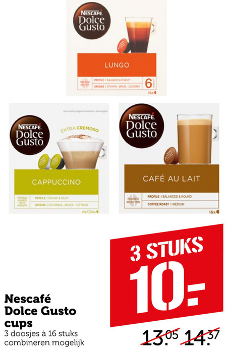 Nescafe   dolce gusto capsules folder aanbieding bij  Coop - details