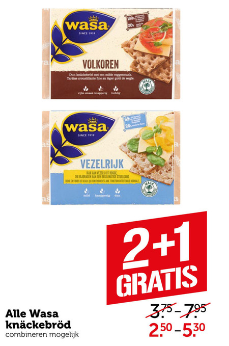 Wasa   knackebrod folder aanbieding bij  Coop - details