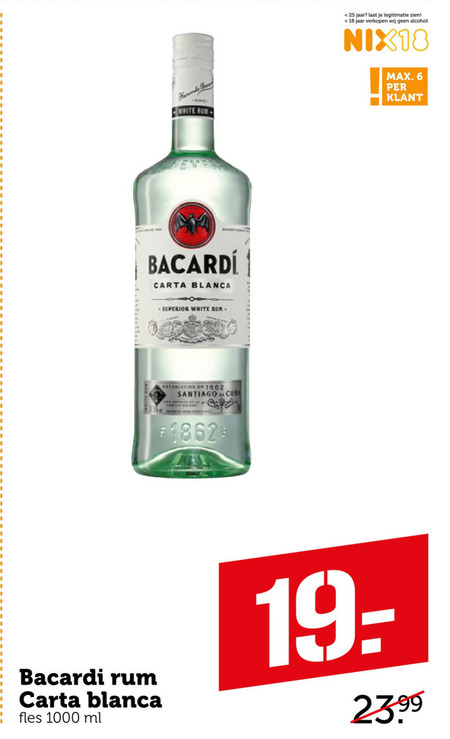 Bacardi   rum folder aanbieding bij  Coop - details