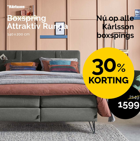 meest knijpen Vermaken Karlsson boxspring folder aanbieding bij Beter Bed - details