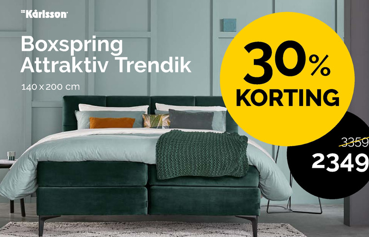 Karlsson   boxspring folder aanbieding bij  Beter Bed - details