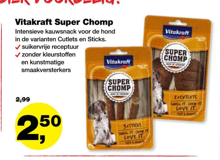 Vitakraft   hondensnacks folder aanbieding bij  Jumper - details