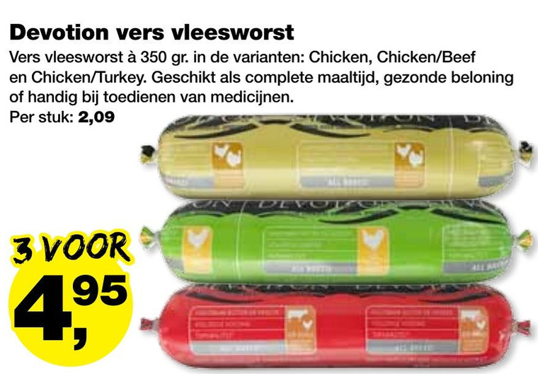 Devotion   hondenvoer folder aanbieding bij  Jumper - details