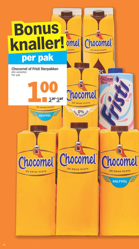 Chocomel   chocolademelk, drinkyoghurt folder aanbieding bij  Albert Heijn - details