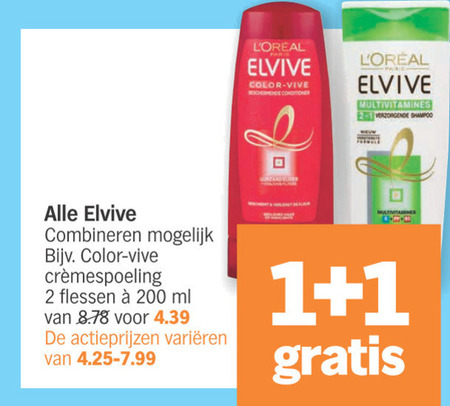 Elvive   conditioner, shampoo folder aanbieding bij  Albert Heijn - details