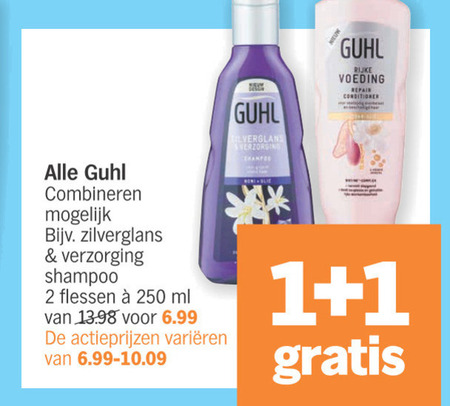 Guhl   shampoo, conditioner folder aanbieding bij  Albert Heijn - details