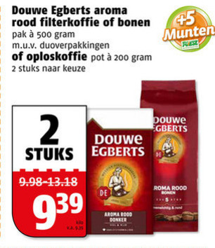 Douwe Egberts   koffiebonen, koffie folder aanbieding bij  Poiesz - details